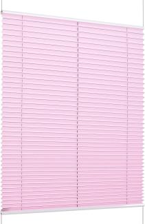 K-home Klemmfix-Plissee Florida Rosa 100x210 cm (B x L) einzigartiges Design mit bezauberndem Lichteffekt