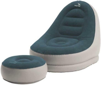 Easy Camp Aufblasbares Lounge-Set Comfy Grau und Blau 441795