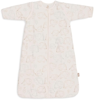 Jollein Schlafsack Baby - 90 cm - Elephant Tales - Baumwolle - 2.5 bis 3.5 TOG - Abnehmbare Ärmel - Oeko-TEX Zertifiziert - Baby Schlafsack - Winterschlafsack - Auch für Frühling & Herbst