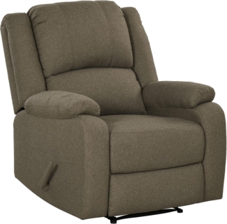 HOMCOM Relaxsessel mit Liegefunktion, Liegesessel bis 150 kg Belastbar (Fernsehsessel, 1-St, Ruhesessel), für Wohnzimmer, Schlafzimmer, Braun