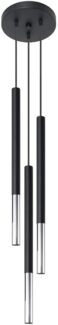 SOLLUX SL. 0887 Pendelleuchte MOZAIKA 3P schwarz/Chrom L: 200, B: 200, H: 900, G9/40W, dimmbar