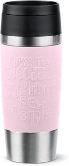 EMSA Thermobecher Travel Mug Classic, Pastellrosa, 0.36 l