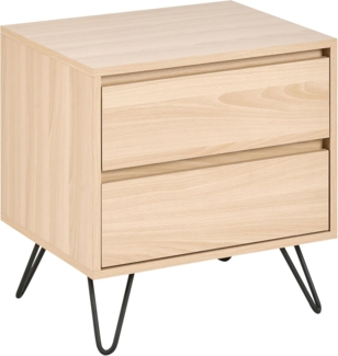 Nachttisch mit 2 Schubladen CARDIGAN Hellbraun