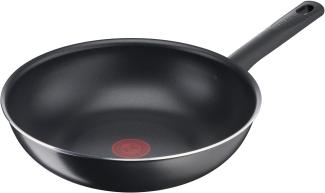 Tefal 28 cm große Wokpfanne, 6 bis 8 Personen, keine Induktion, Antihaftbeschichtung, widerstandsfähig, leicht zu reinigen, leistungsstark, Thermosignal, Hergestellt in Frankreich, Day By Day B56419AZ