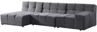 HOME DELUXE Modulares Sofa ORLENA - Anthrazit 306 x 148 cm