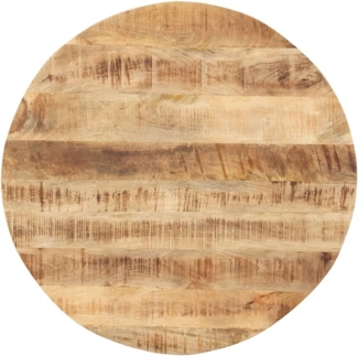 vidaXL Tischplatte Massivholz Mango Rund 15-16 mm 70 cm 286002