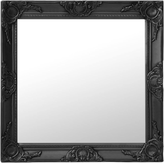 vidaXL Wandspiegel im Barock-Stil 60x60 cm Schwarz 320335
