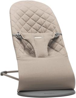 Baby Björn Bliss Cotton Wippe Sand Grey - Braun san