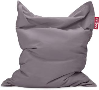 Fatboy Original Stonewashed Sitzsack - Indoor Beanbag aus Baumwolle - Sitzkissen Grau - Für Erwachsene und Kinder - 180 x 140 cm