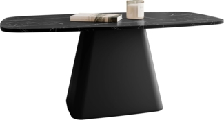 Couchtisch Nelupo (Farbe: Schwarz / Black Pietra Grigia)