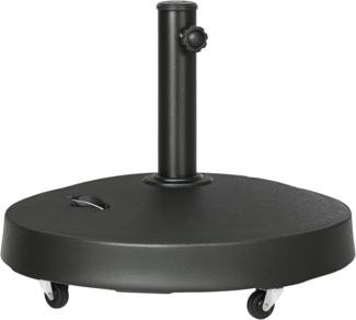 Outsunny Schirmhalter 23,5 kg Sonnenschirmständer, für Stöcke bis Ø 48 mm, Sonnenschirmhalter, 1 tlg, Sonnenschirmfuß