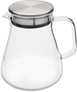 Weis 17036 Teekanne aus Borosilikatglas mit Filter im Deckel 800 ml