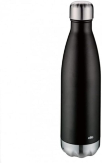 Cilio Elegante Isolier-Trinkflasche 500 ml schwarz matt