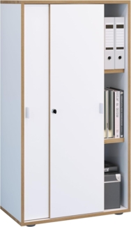 VCM Büroschrank Salia 920736 Weiß H. 110 x B. 60 x T. 37 cm