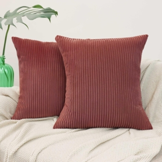 Amilian Kissenbezüge - 2er Set Kissenbezug - Kissenhüllen - Zierkissenbezüge, (2 Stück), 40x40 cm, Kissenhülle für Sofakissen, Dekokissen, Kissen, Zierkissen.