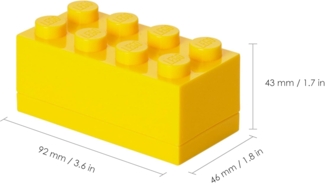Room Copenhagen 4012 Brotdose Kinder Gelb Polypropylen (PP) Monochromatisch Rechteckig