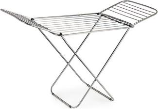 Faltbarer Wäscheständer Aluminium Weiß Hellgrau Dunkelgrau (55,5 x 108 x 178 cm)