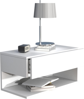 VCM Nachttisch Usal 918313 Weiß H. 30 x B. 60 x T. 32 cm