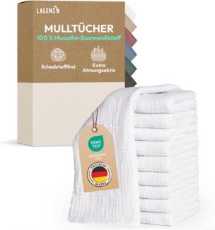 Laleni Spucktuch Oeko Tex Zertifizierte Mulltücher - im 20 und 30er Set, (20-tlg), saugstark und aus Reiner Baumwolle