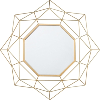 Wandspiegel gold Sternenoptik ø 60 cm HILLION