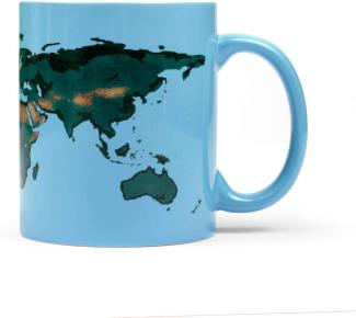 Thumbs Up glowrmug die Tasse Globale Erwärmung, Keramik, Blau, 11 x 9 x 8 cm