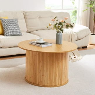Couchtisch Ledepid 48xØ80 cm Natur [en. casa]