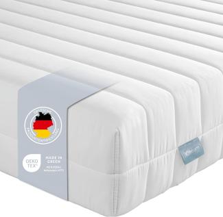 XDREAM Pure | Orthopädische 7-Zonen Kaltschaummatratze mit Öko-Tex Zertifikat | Rollmatratze | Made in EU | Härtegrad 3 (H3) | 90 x 200 cm