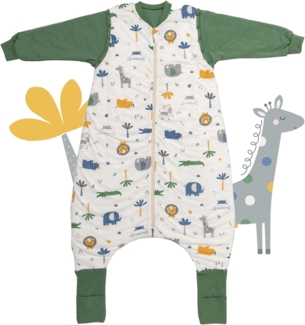 Schlummersack Kinderschlafsack, Schlafsack mit Füßen und umklappbaren Bündchen, 2.5 Tog OEKO-TEX