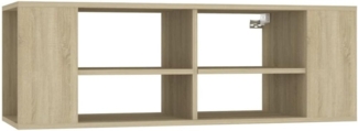 vidaXL TV-Wandschrank Sonoma-Eiche 102x35x35 cm Holzwerkstoff 806241