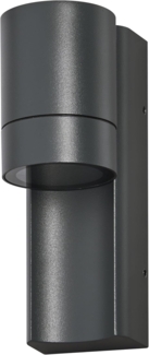 Osram ENDURA CLASSIC ISIDOR W Außenleuchte, Wandleuchte, GU10-Fassung, dunkelgrau, Aluminium, schnelle & einfache Installation, mattierter Diffusor, IP65 Schutzklasse, Anwendung im Außenbereich