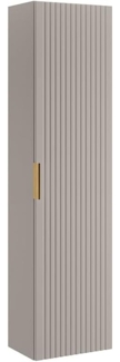 Vente-unique - Badhochschrank hängend - Streifenoptik - Beige - 140 cm - ZEVARA
