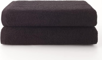 Top Towel - Plus - Große Badetücher - Badetücher - 2 Duschtücher - 70x140 cm - 100 % Baumwolle - Schwarz