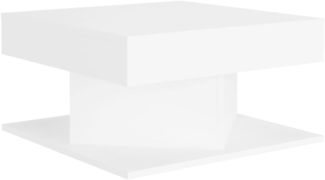vidaXL Couchtisch Weiß 57x57x30 cm Holzwerkstoff 808368