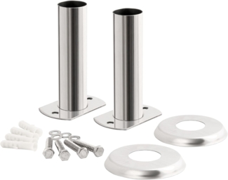 Zelsius Poolleiter Edelstahl Poolleiter Halterung, Ø 40 mm, Flansch Set für Pool Leiter