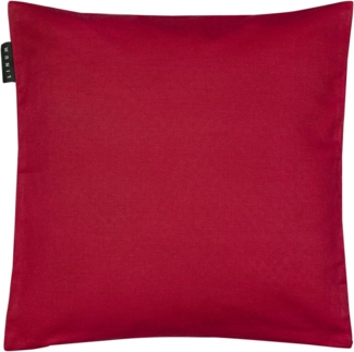 LINUM ANNABELL Elegant Kissenhülle 40x40 cm, 100% Baumwolle, Maschinenwaschbar, Rot