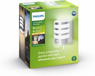 Philips myGarden IR LED Wandaußenleuchte Calgary 320lm Edelstahl Bewegungsmelder