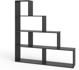 Vicco Treppenregal Schwarz 163 x 155 cm,