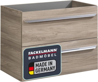 Fackelmann LUXOR Waschbeckenunterschrank 80 cm, Braun hell