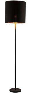 Lindby Stehlampe Nymar, Schwarz IP20, 1x60 W
