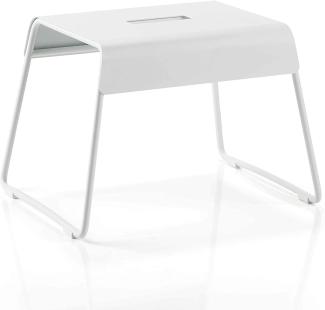 Zone Denmark Schemel A-Stool, Hocker, Trithocker, Fußbank, Metall, White, H 27. 5 cm, 10580