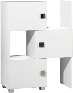 Schildmeyer Schieberegal Agios 105849, Weiß, ausziehbar von ca. 47-78 cm