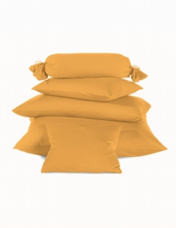 schlafgut Mako-Jersey-Interlock Kissenbezug 40x60 cm Mandarin