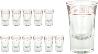 12er Set Schnapsgläser Stamper Dublino 2cl