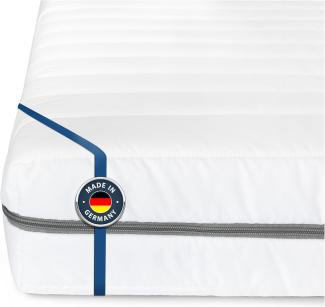 BMM Matratze Klassik XXL Härtegrad H4 extra fest/Kaltschaummatratze Öko-Tex Zertifiziert/ergonomische 7 Zonen Matratze Höhe 12 cm/Matratzen produziert in Deutschland 190 x 200 cm