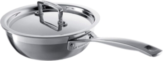Le Creuset 3-Ply Sautépfanne Antihaft mit Deckel 24 cm - 20 bis 24 cm