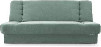 MOEBLO Schlafsofa Cyprus, Sofa Kippsofa Klappsofa Clic-Clack Couch für Wohnzimmer Federkern Sofagarnitur Polstersofa - 192x85x92 cm -, mit Bettkasten und Schlaffunktion