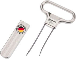 WESTMARK Korkenzieher Ent- und Verkorker »AH-SO« Monopol, edelmattiert - #6285-3380, (Einzelprodukt, Einzelprodukt), Edelmattiert, Made in Germany, Flaschenöffner