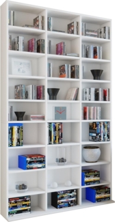 VCM Standregal Megosa 912420 Weiß H. 181 x B. 102 x T. 23 cm