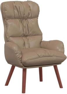 vidaXL Entspannungsstuhl Cappuccino 69 x 74 x 93 cm Kunstleder 42001877