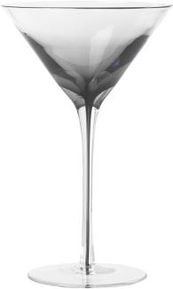 Broste Copenhagen Cocktailglas Smoke Martiniglas grey 18,9cm, Mundgeblasenes Glas, Smoke Martiniglas